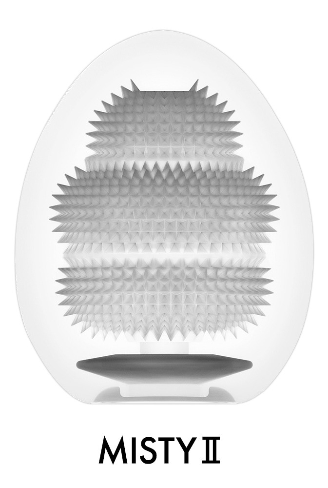 Tenga Egg Stronger «Misty II» disposable masturbator with stimulating structure (jagged nubs)